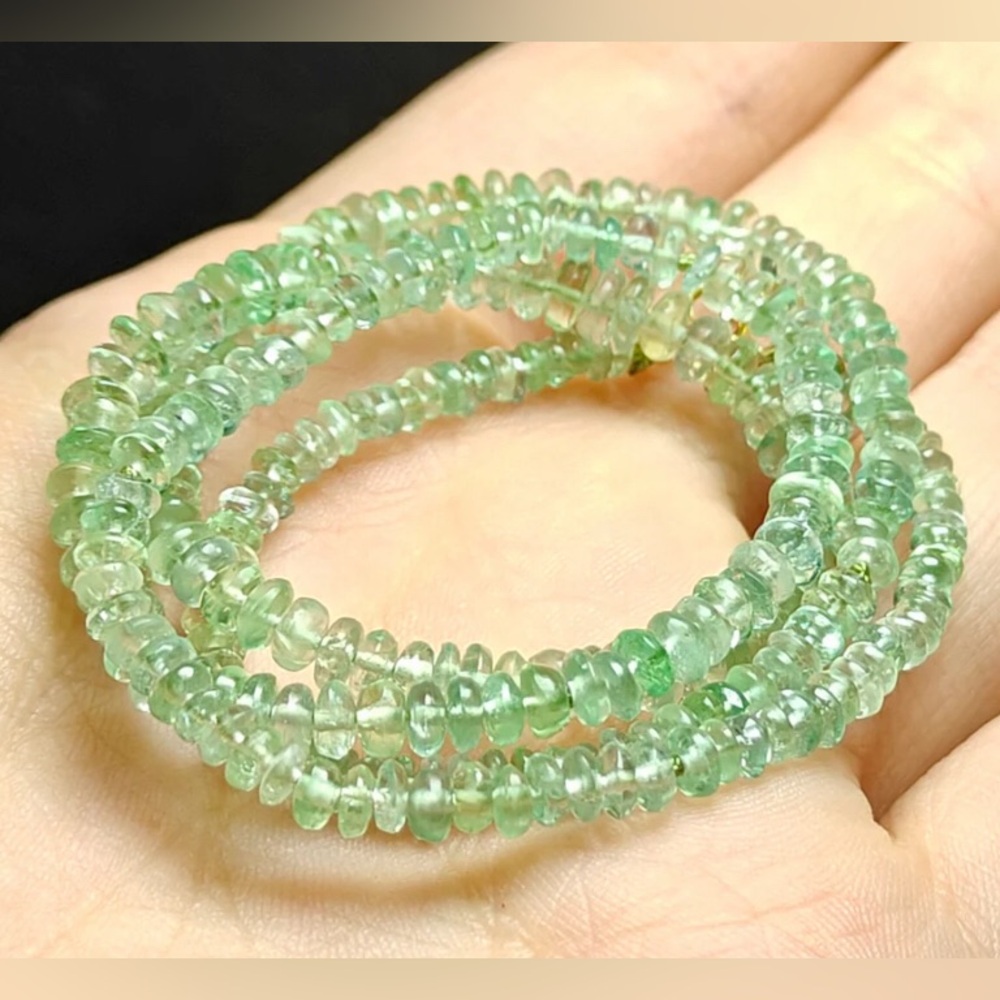 Tools4Transformation Kornerupine Green 3-5mm Therapeutic Necklace 18" Gemisphere